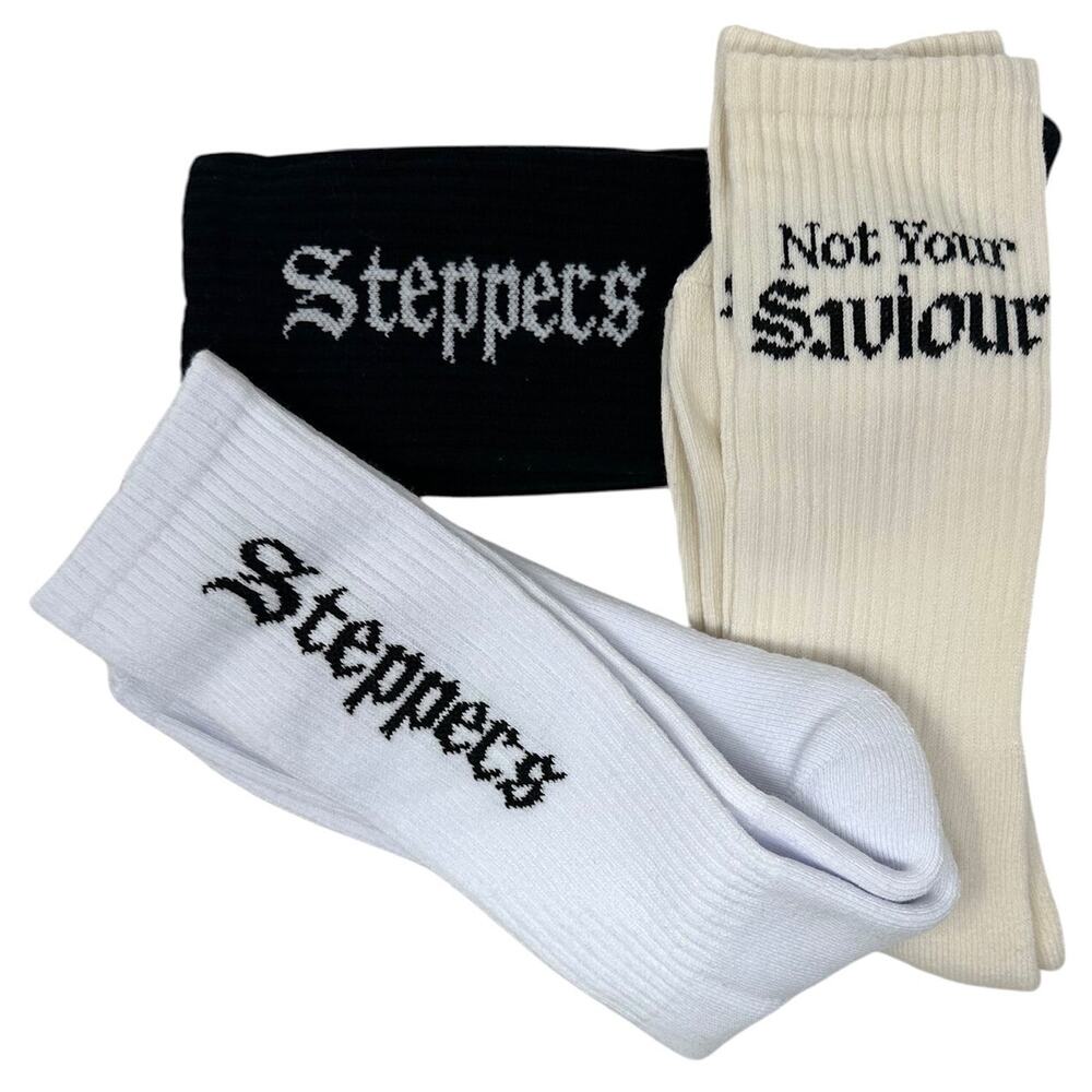 Kendrick Lamar Oklama 3 Pack Crew Socks The Big Steppers 2022 Tour - Picture 2 of 5